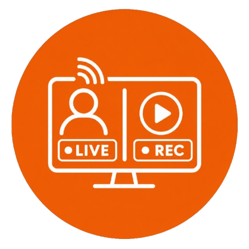 operação ao vivo e gravada