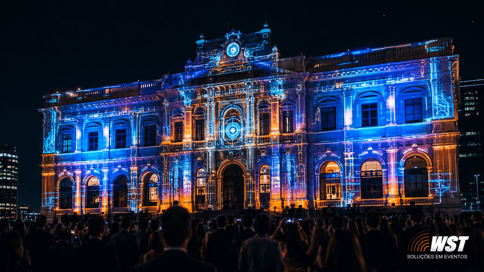projeção mapeada para eventos