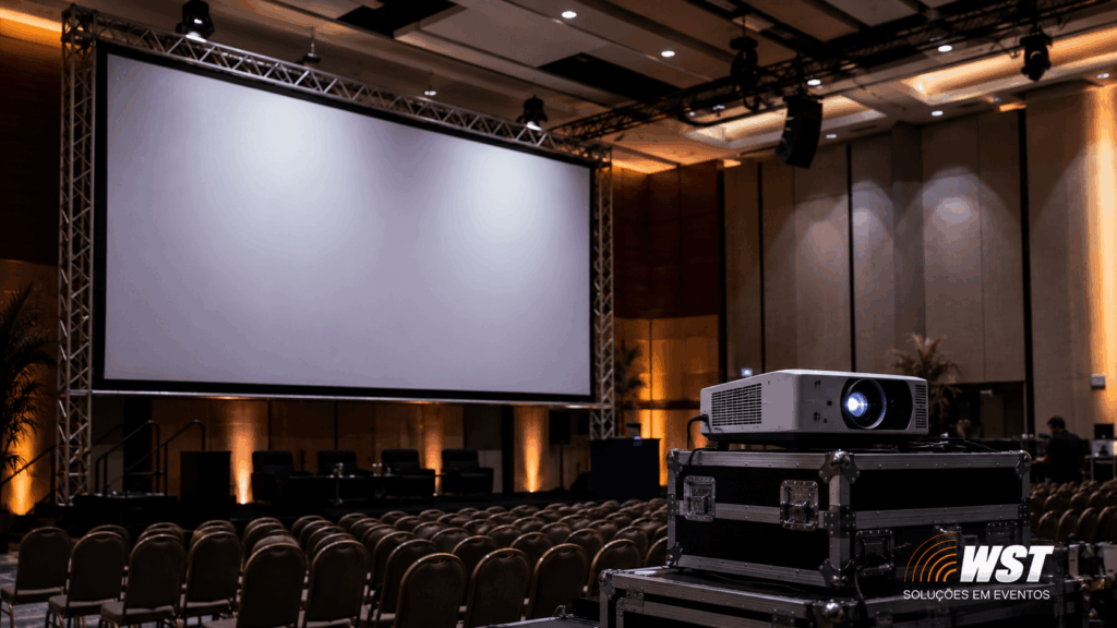 telão e projetor para eventos
